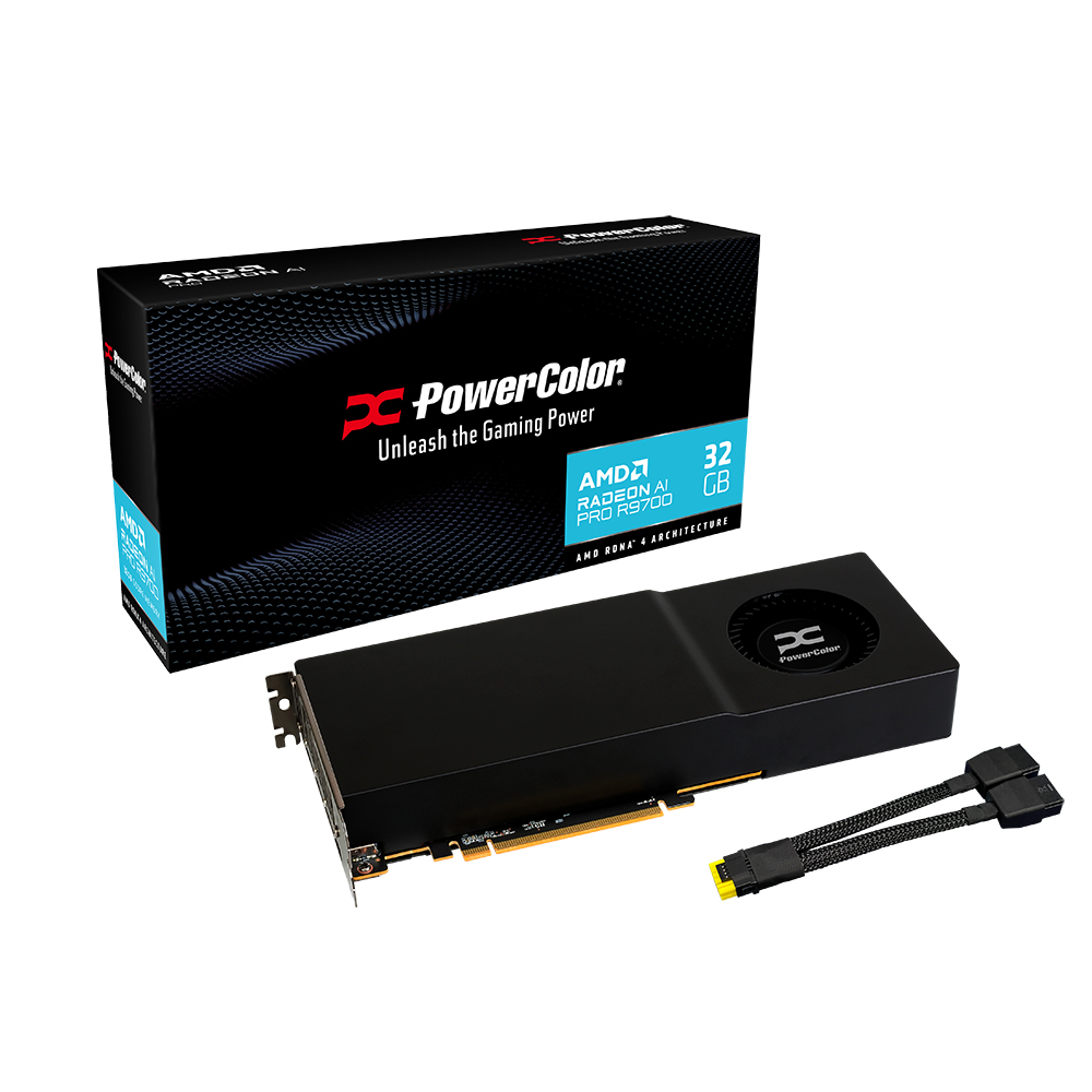 PowerColor Radeon AI Pro R9700 正面